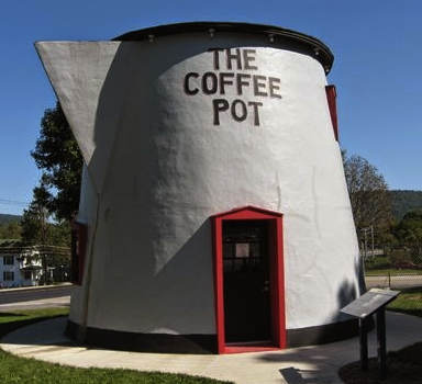 giant coffee pot